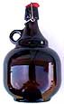 Growler with glass handle - 2 liter (item #7543)