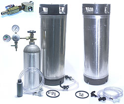 Double 5 Gallon Deluxe Kegging System (item #7000B)
