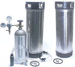 Double 5 Gallon Deluxe Kegging System (item #7000A)