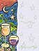 Bottle Label - Glasses On A Starry Night (item #9800-40090)