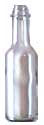 Wine bottle - 'Woozie' clear - 5 oz. with caps - case of 12 (item #8706)