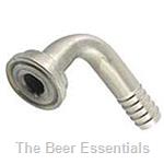 Hose tail piece, 90 degree 3/16 inch